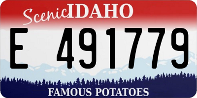 ID license plate E491779