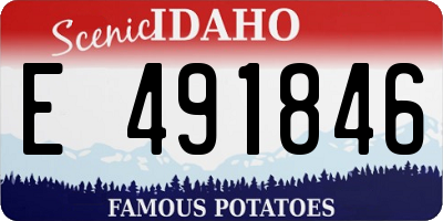 ID license plate E491846