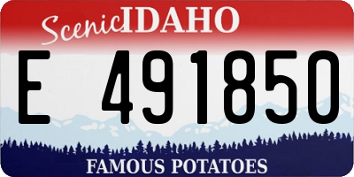 ID license plate E491850