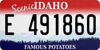 ID license plate E491860