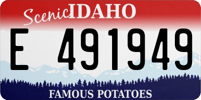 ID license plate E491949
