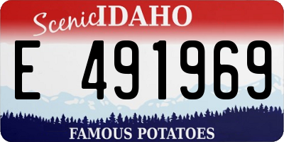 ID license plate E491969