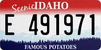 ID license plate E491971