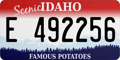 ID license plate E492256