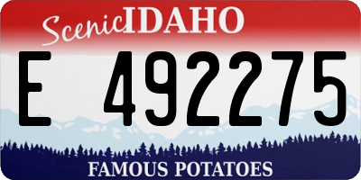 ID license plate E492275
