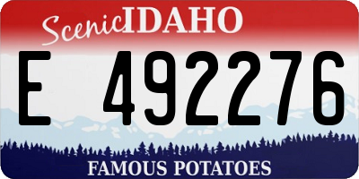 ID license plate E492276