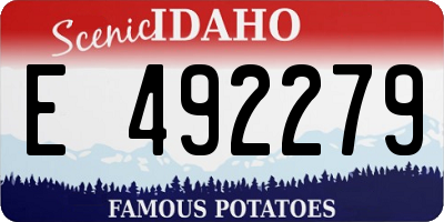 ID license plate E492279