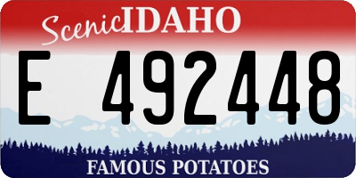 ID license plate E492448