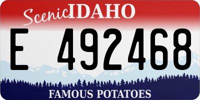 ID license plate E492468