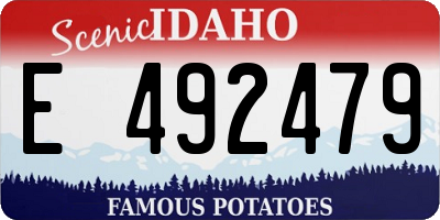 ID license plate E492479