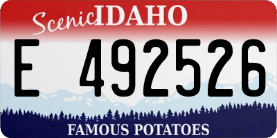 ID license plate E492526