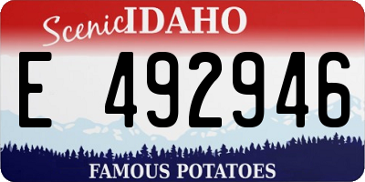 ID license plate E492946