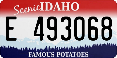 ID license plate E493068