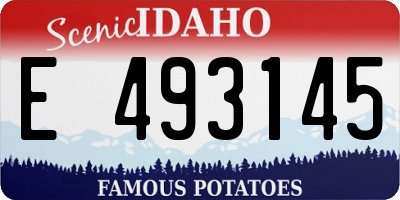 ID license plate E493145