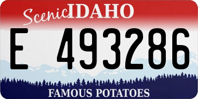 ID license plate E493286
