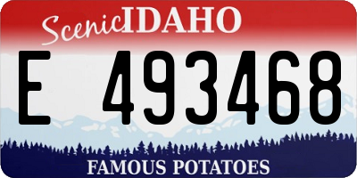 ID license plate E493468
