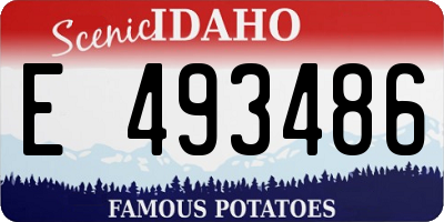 ID license plate E493486