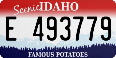 ID license plate E493779
