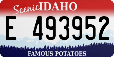 ID license plate E493952