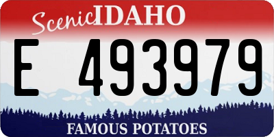 ID license plate E493979