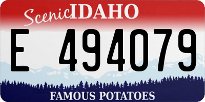 ID license plate E494079