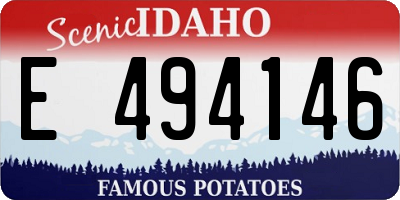 ID license plate E494146