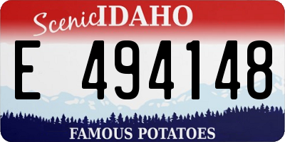 ID license plate E494148