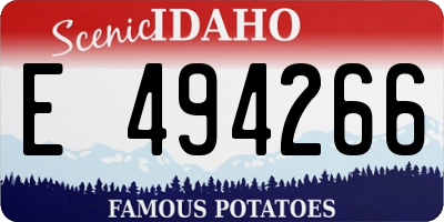 ID license plate E494266