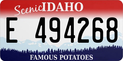 ID license plate E494268