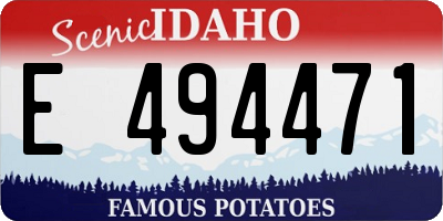 ID license plate E494471