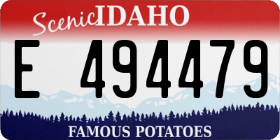 ID license plate E494479