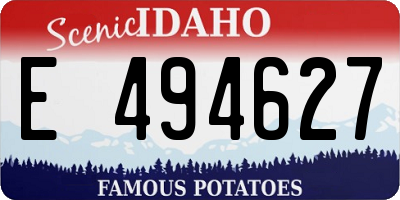 ID license plate E494627
