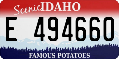 ID license plate E494660
