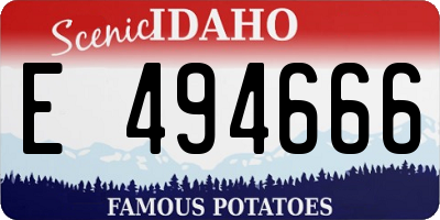 ID license plate E494666
