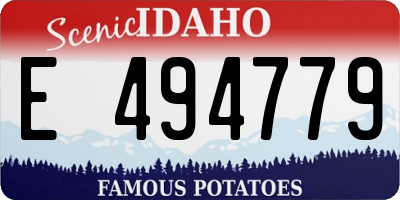 ID license plate E494779