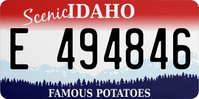 ID license plate E494846
