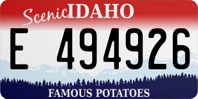ID license plate E494926