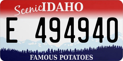 ID license plate E494940