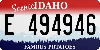 ID license plate E494946