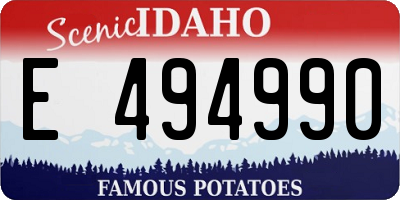 ID license plate E494990