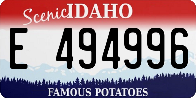 ID license plate E494996