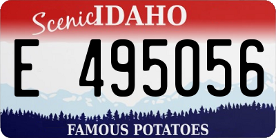 ID license plate E495056