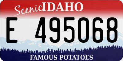 ID license plate E495068