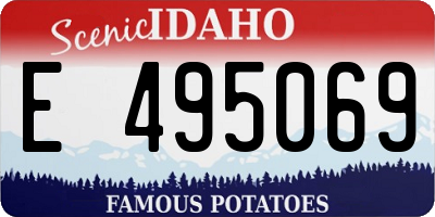 ID license plate E495069