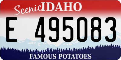 ID license plate E495083