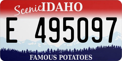 ID license plate E495097