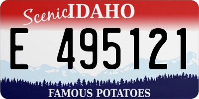 ID license plate E495121