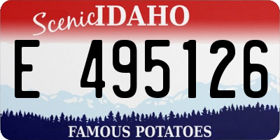 ID license plate E495126