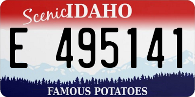 ID license plate E495141