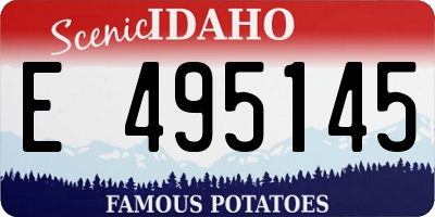 ID license plate E495145